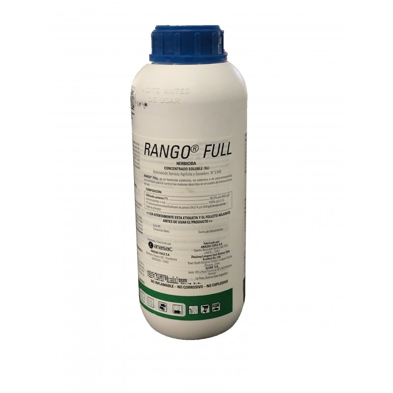 HERBICIDA GLIFOSATO 66,2% RANGO FULL SL (1LT)